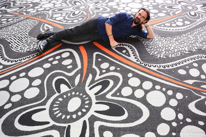 A man on carpet