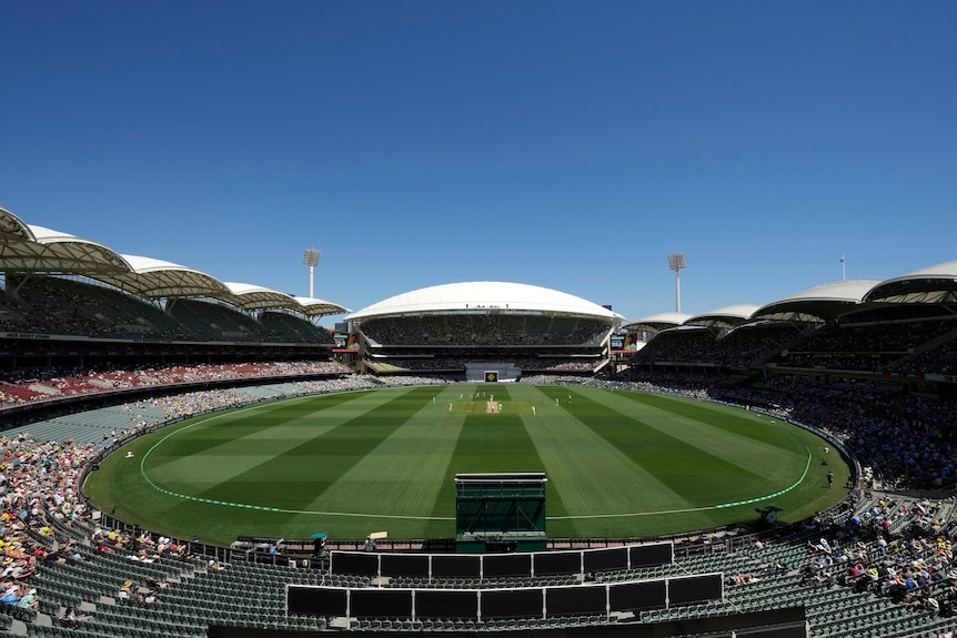 Adelaide Oval is shown during the day