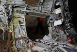 The fuselage of crashed AirAsia Flight QZ8501