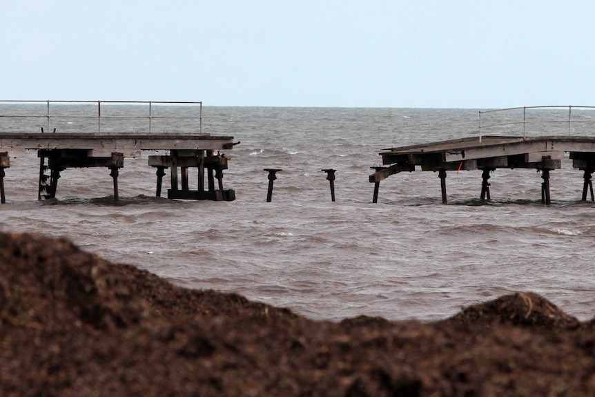 Kingston jetty damage