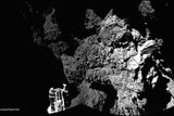 Philae on surface of 67P/Churyumov-Gerasimenko