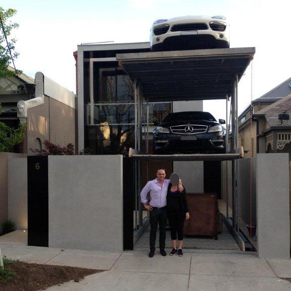 Matt George outside his home in Melbourne