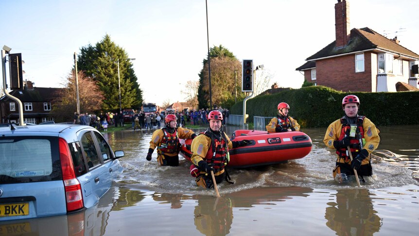 Search for residents in York after River Foss burst its banks