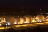 The Pine Gap facility at night