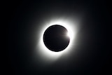 A solar eclipse is observed at Coquimbo, Chile.