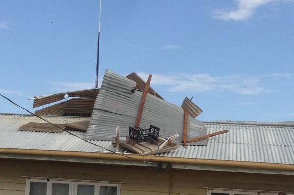 Damage at the Muttaburra Post Office