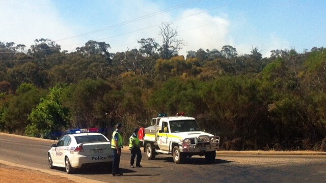 Police and fire authorities near Wundowie