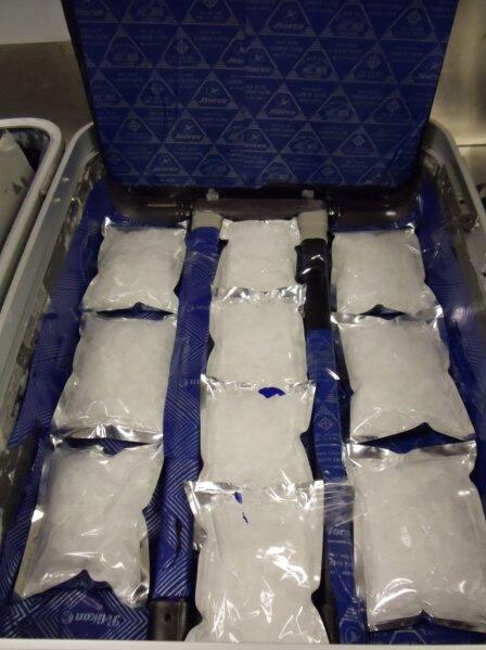 Methamphetamine with a street value of about $800,000 was seized at Brisbane International Airport.