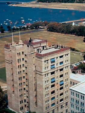 View over Lawson Flats to The Narrows and Kings Park, 1962, by D. McGowan.