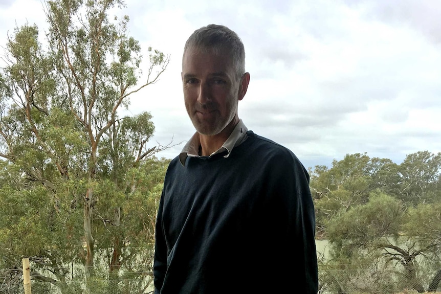 Phil Baird at his Anabranch property.