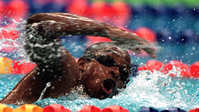 Another swimming comeback: Eric Moussambani could be on pool deck in London.