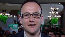 Adam Bandt holds Melbourne