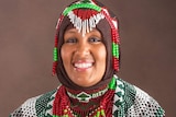 A portrait photo of Shemsiya Waritu wearing a traditional outfit.