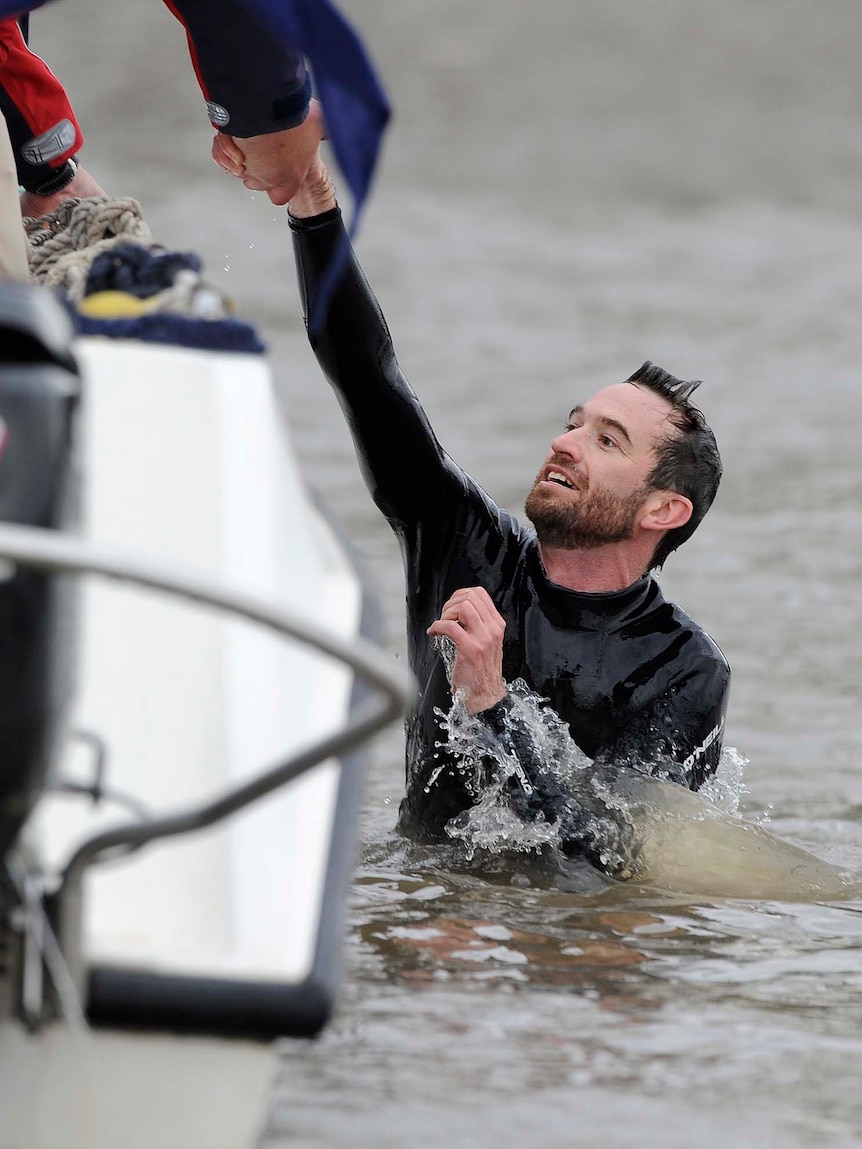 Trenton Oldfield, who jumped into the water to halt the Oxford v Cambridge boat race