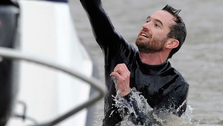 Trenton Oldfield, who jumped into the water to halt the Oxford v Cambridge boat race