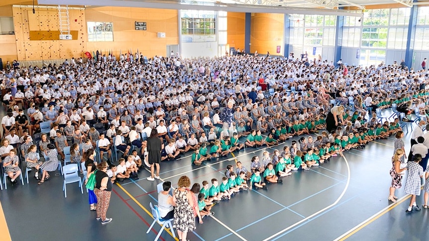 A school assembly