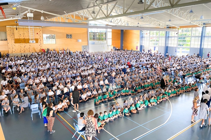 A school assembly