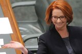Julia Gillard enjoys herself during House of Representatives question time