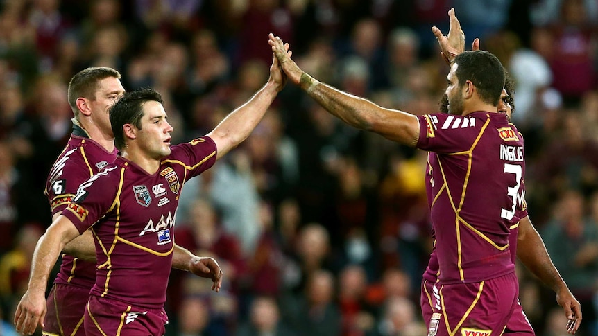 Cronk and Inglis celebrate Origin II win