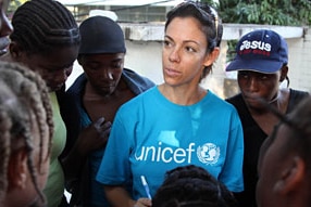 UNICEF's Tamar Hahn in Haiti