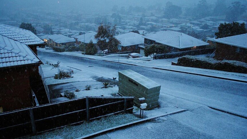 Hobart snow