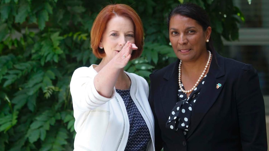 Julia Gillard and Nova Peris