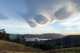 Lenticular clouds over Tasmania