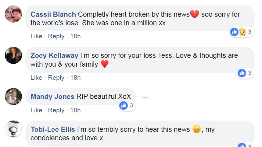 Facebook tributes to lady who died, Mary Ellen Hurley.