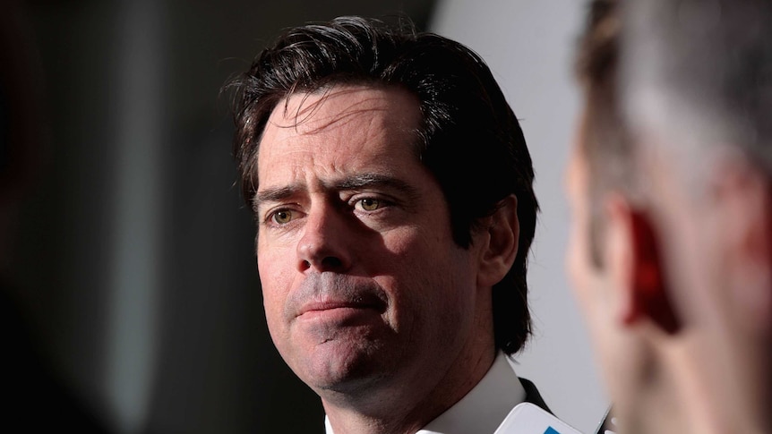 MRP changes likely ... AFL chief executive Gillon McLachlan speaks to the media in Melbourne