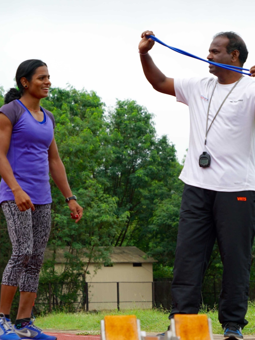 Dutee Chand in training