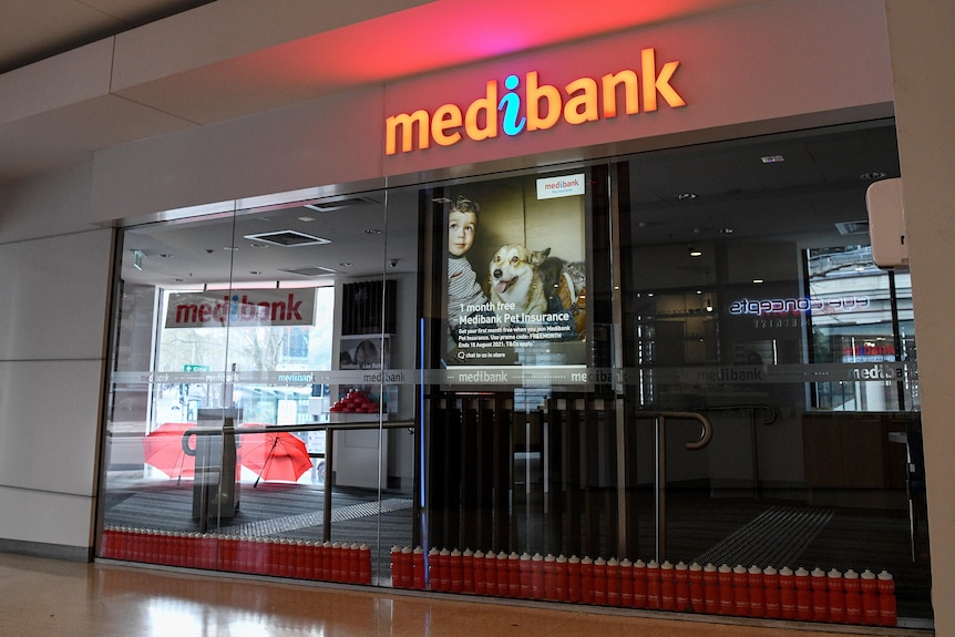 The shop front of a medibank store