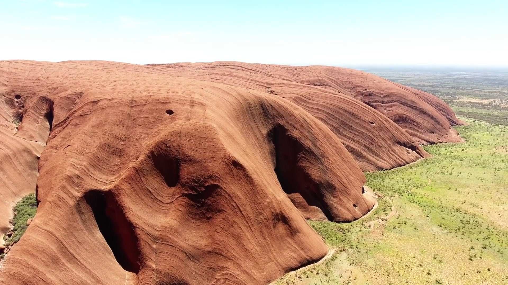 Uluru from above.