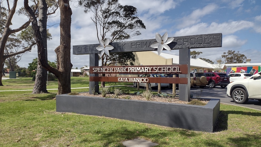 A primary school on a green hill in the country.