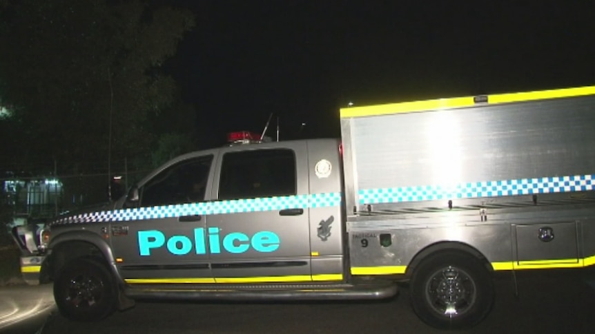 Police outside Rebels bikie clubhouse where one man was shot