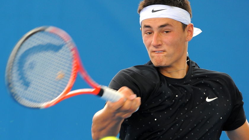 Dream run: Bernard Tomic has beaten Gilles Simon, Radek Stepanek and Robby Ginepri in successive matches.