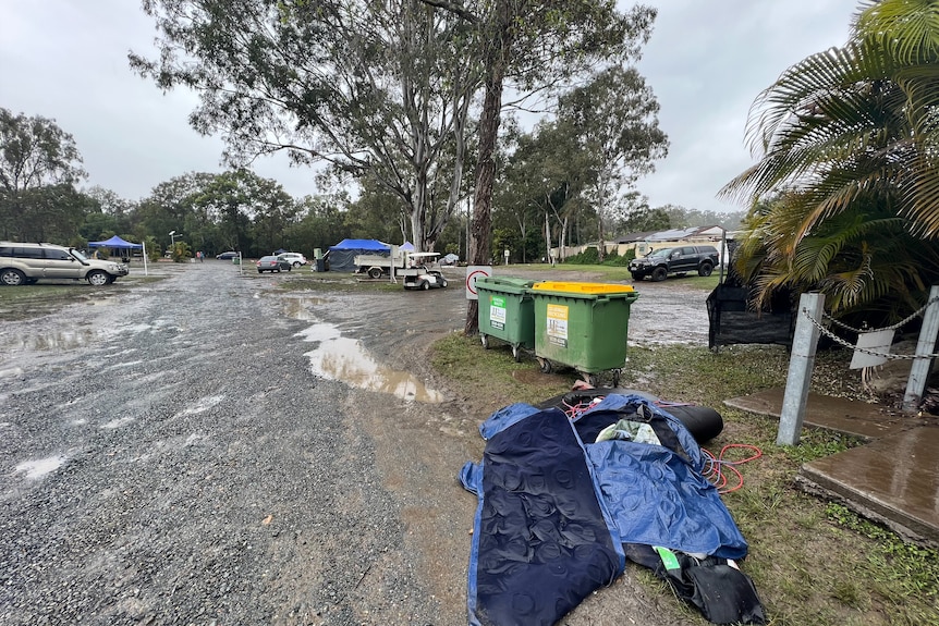 The Big4 campground on the Gold Coast was inundated overnight