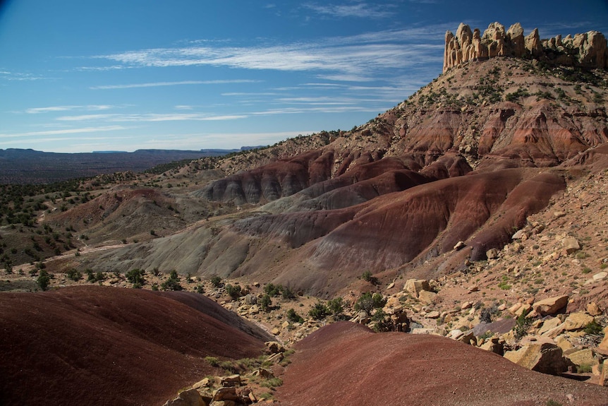 Rocky desert landscape at Grand Staircase-Escalante National Monument