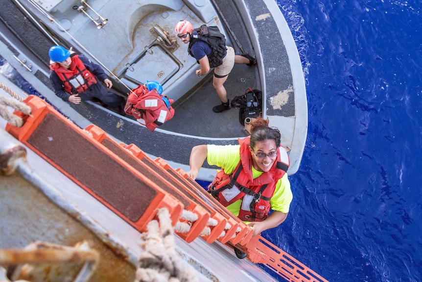 Tasha Fuiava rescued after being stranded at sea