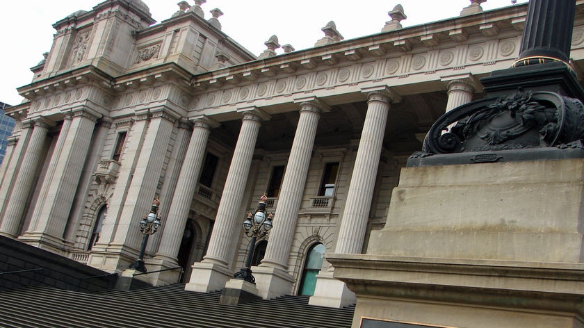 Exterior image of the Victorian Parliament.