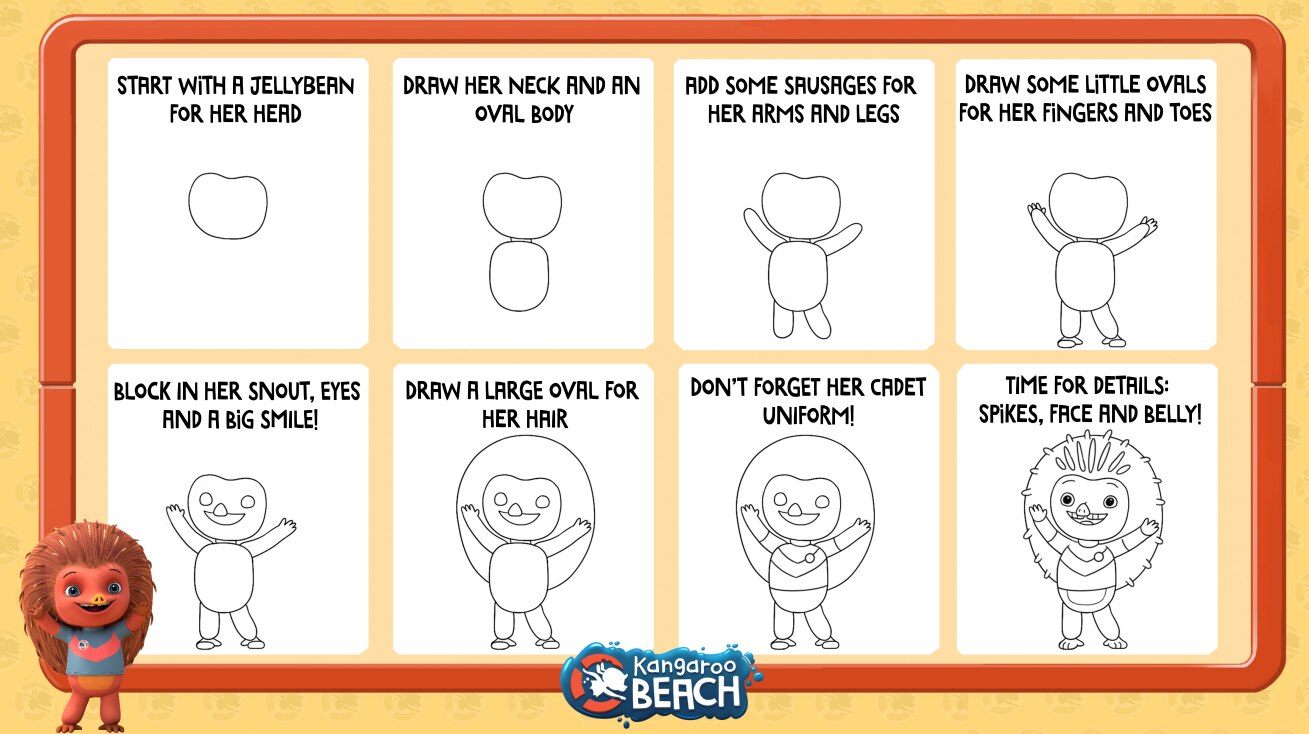 Pdf of how to draw spyke activity sheet