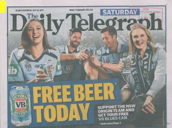 Daily Telegraph front page