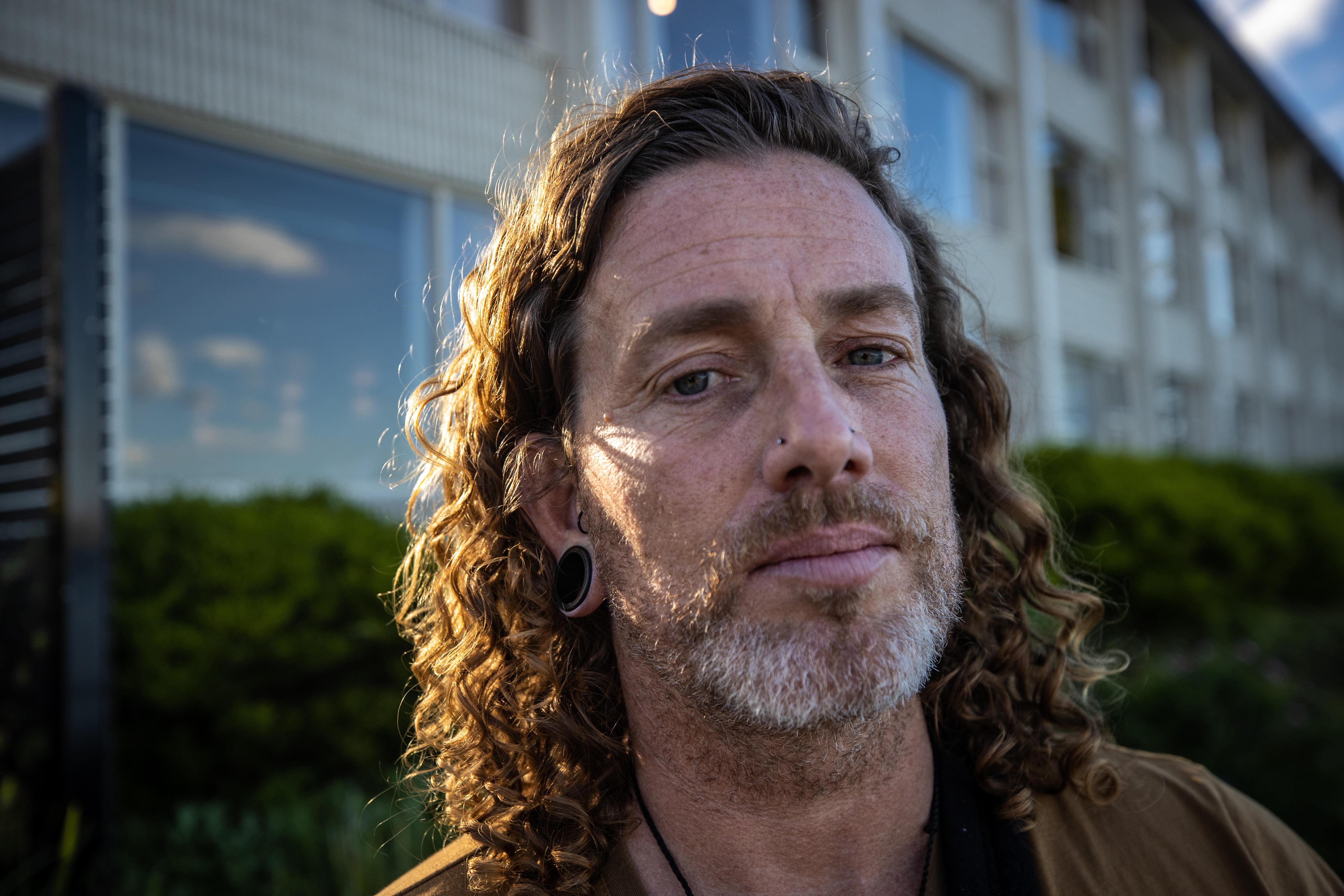 Gavin Tunstall looks at the camera.