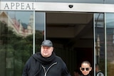 Megaupload founder Kim Dotcom and his wife Mona Schmitz leave the New Zealand Court of Appeals in Wellington