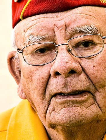 Keith Little, who served as a Navajo Code Talker with the US Marine Corps.