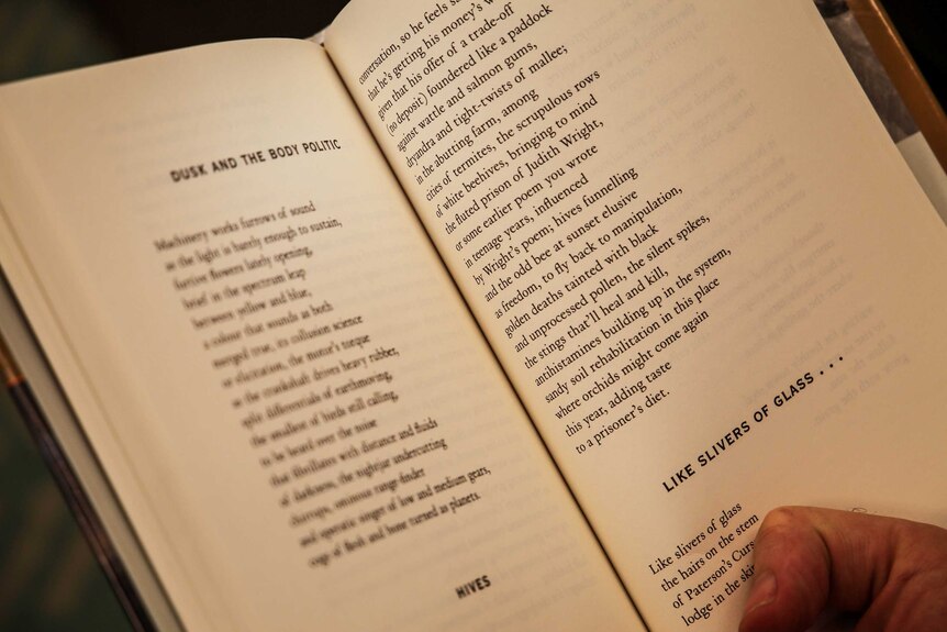 Tony Burke reads from a book of poems by Australian writer John Kinsella.