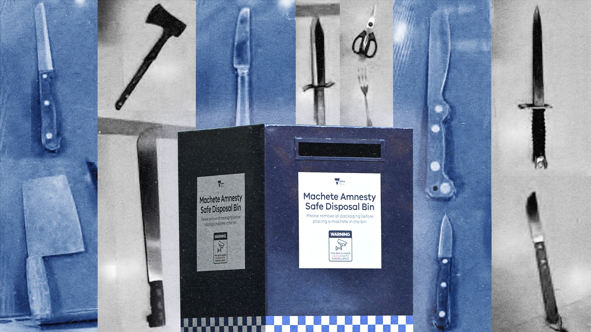 Butter knives, kitchen scissors among items surrendered to machete bins