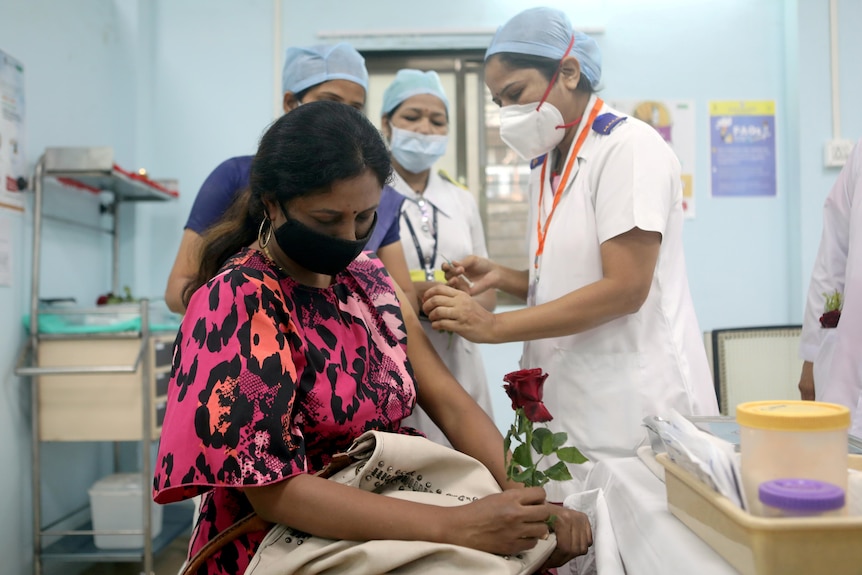 Centro vaccinale di Mumbai