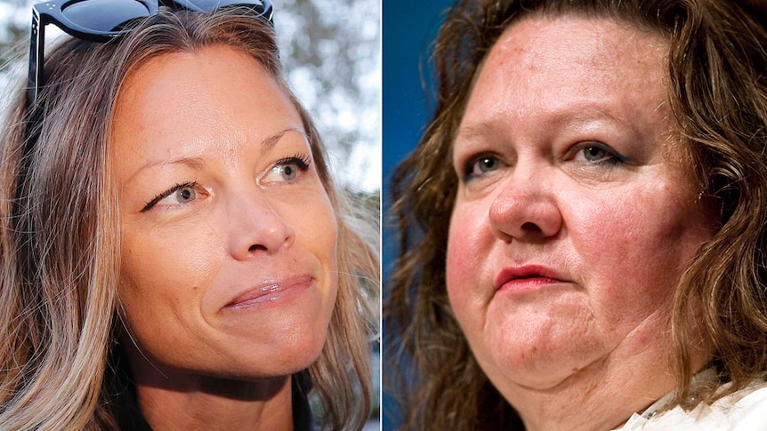 Bianca Rinehart and her mother Gina Rinehart