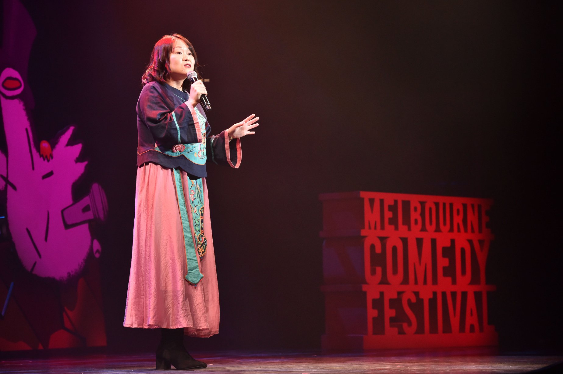 comedian Huang He melbourne