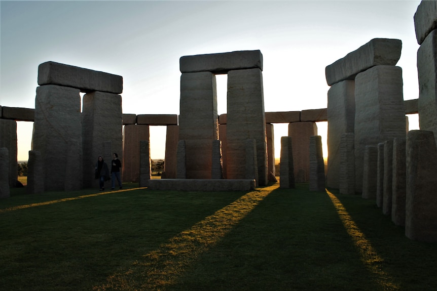 Replica Stonehenge with large unblemished rectangular stones.